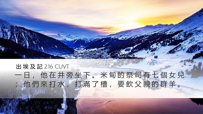 出 埃 及 記 2:16 CUVT Bible Verse Image