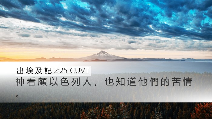 出 埃 及 記 2:25 CUVT Bible Verse Image