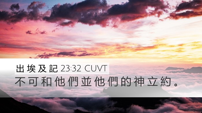 出 埃 及 記 23:32 CUVT Bible Verse Image