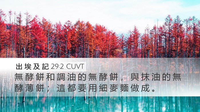 出 埃 及 記 29:2 CUVT Bible Verse Image
