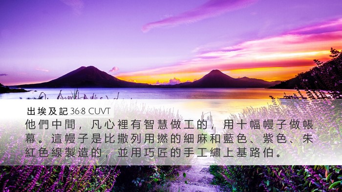 出 埃 及 記 36:8 CUVT Bible Verse Image