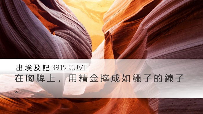 出 埃 及 記 39:15 CUVT Bible Verse Image