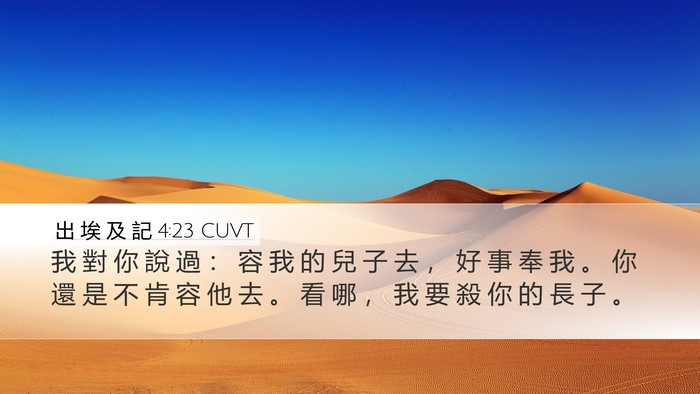 出 埃 及 記 4:23 CUVT Bible Verse Image