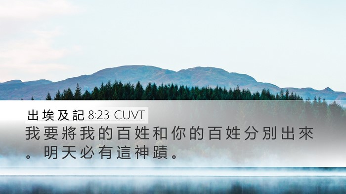 出 埃 及 記 8:23 CUVT Bible Verse Image
