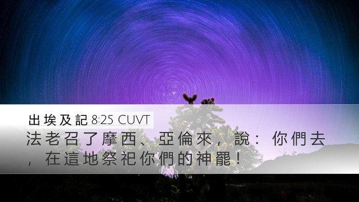 出 埃 及 記 8:25 CUVT Bible Verse Image
