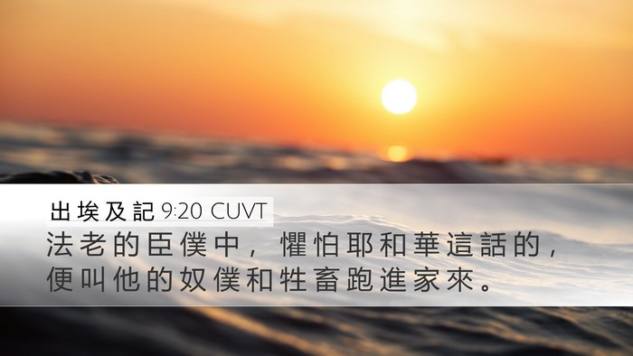 出 埃 及 記 9:20 CUVT Bible Verse Image