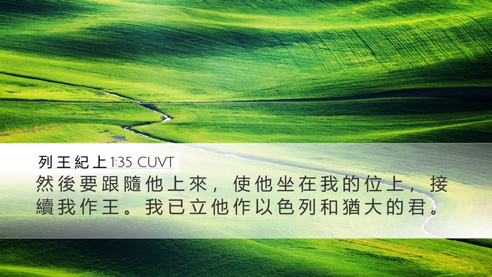 列 王 紀 上 1:35 CUVT Bible Verse Image