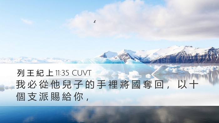 列 王 紀 上 11:35 CUVT Desktop Wallpaper - 我 必 從 他 兒 子 的 手 裡 將 國 奪 - Desktop Bible Verse Wallpaper
