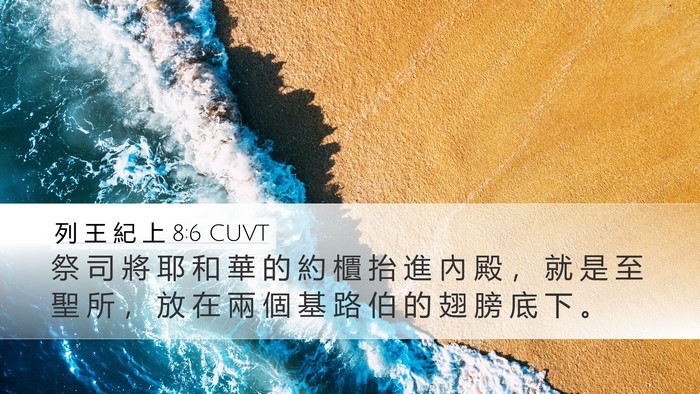 列 王 紀 上 8:6 CUVT Bible Verse Image