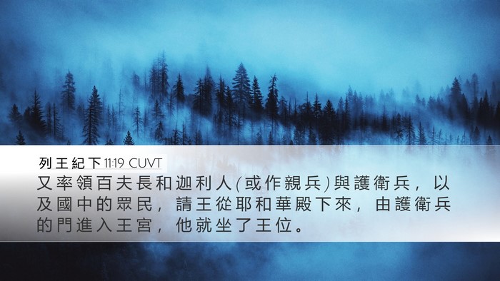 列 王 紀 下 11:19 CUVT Bible Verse Image
