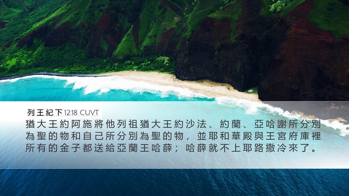 列 王 紀 下 12:18 CUVT Bible Verse Image