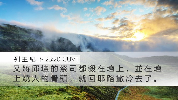 列 王 紀 下 23:20 CUVT Bible Verse Image