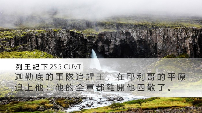 列 王 紀 下 25:5 CUVT Bible Verse Image