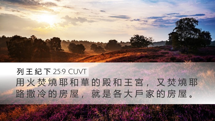 列 王 紀 下 25:9 CUVT Bible Verse Image
