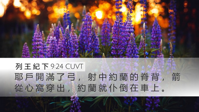 列 王 紀 下 9:24 CUVT Bible Verse Image