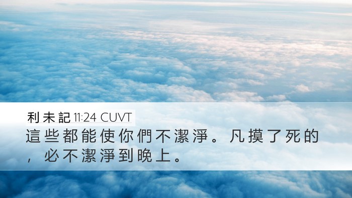 利 未 記 11:24 CUVT Bible Verse Image