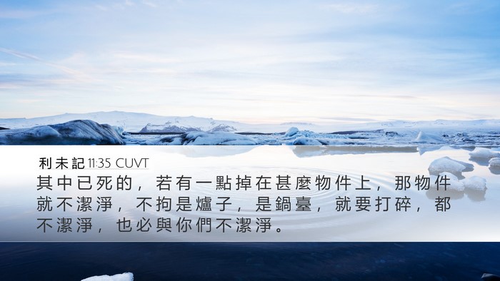 利 未 記 11:35 CUVT Bible Verse Image