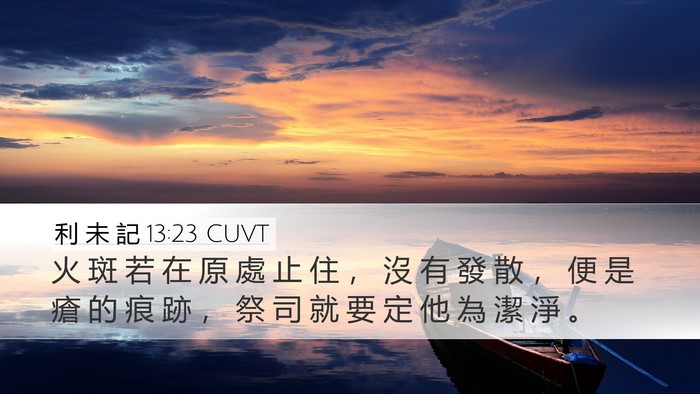 利 未 記 13:23 CUVT Bible Verse Image