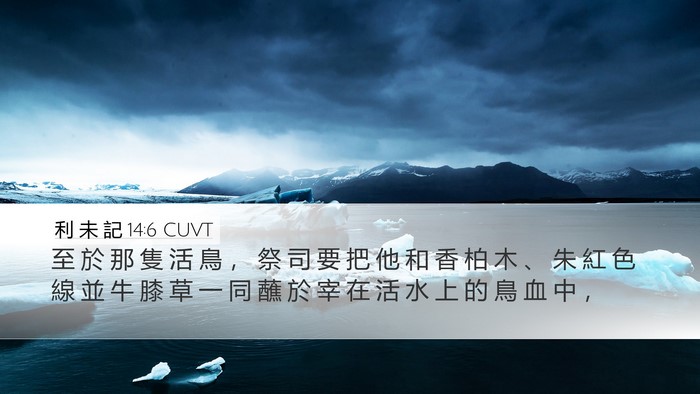 利 未 記 14:6 CUVT Bible Verse Image