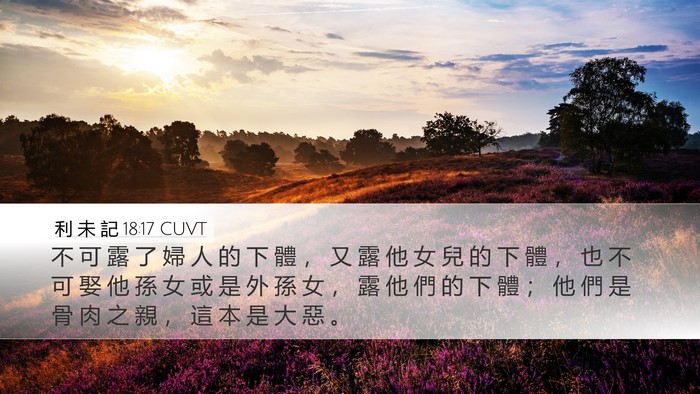 利 未 記 18:17 CUVT Bible Verse Image