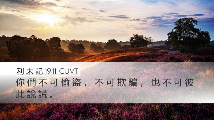 利 未 記 19:11 CUVT Bible Verse Image