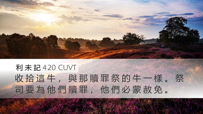 利 未 記 4:20 CUVT Bible Verse Image