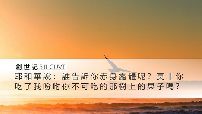 創 世 記 3:11 CUVT Bible Verse Image