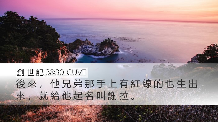 創 世 記 38:30 CUVT Bible Verse Image