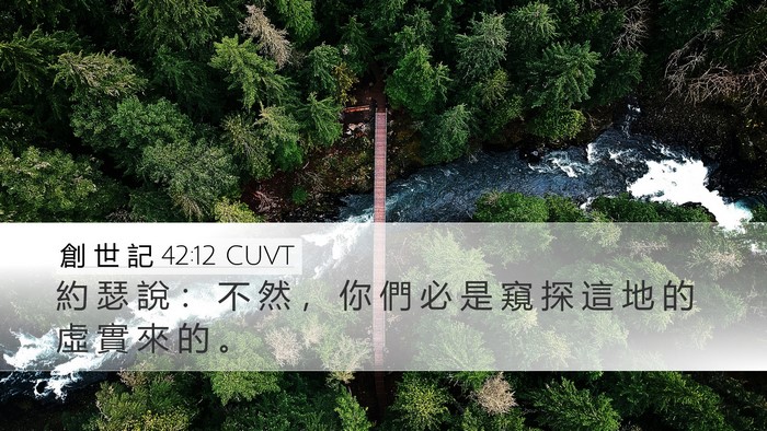 創 世 記 42:12 CUVT Bible Verse Image