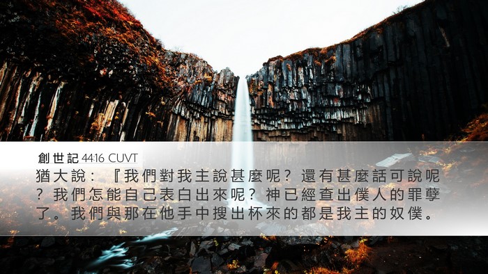 創 世 記 44:16 CUVT Bible Verse Image