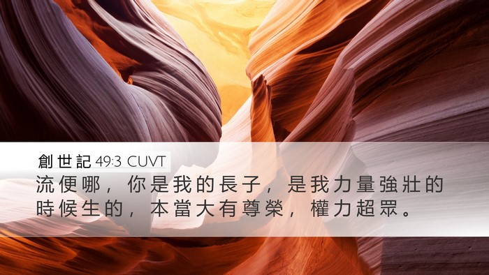 創 世 記 49:3 CUVT Bible Verse Image