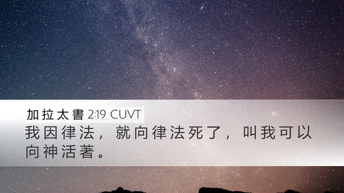 加 拉 太 書 2:19 CUVT Bible Verse Image