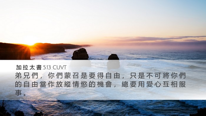 加 拉 太 書 5:13 CUVT Bible Verse Image