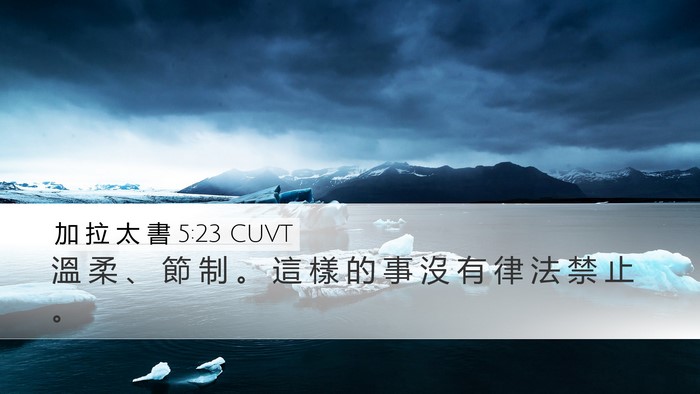 加 拉 太 書 5:23 CUVT Bible Verse Image
