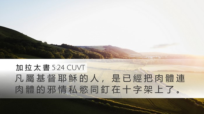 加 拉 太 書 5:24 CUVT Bible Verse Image
