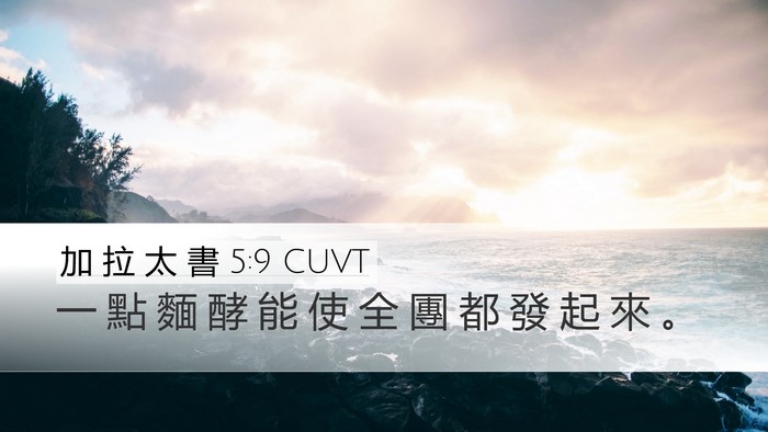 加 拉 太 書 5:9 CUVT Bible Verse Image