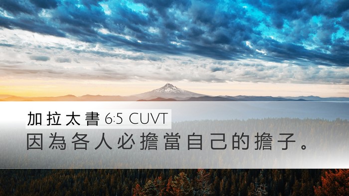 加 拉 太 書 6:5 CUVT Bible Verse Image