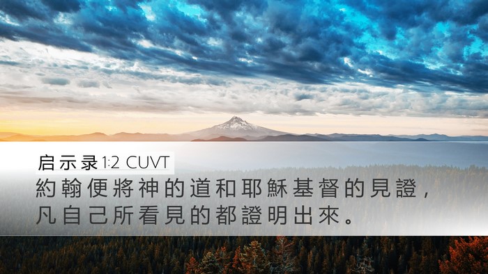 启 示 录 1:2 CUVT Bible Verse Image