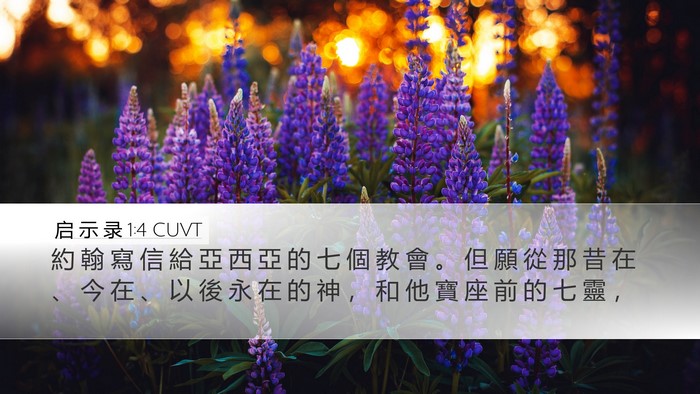 启 示 录 1:4 CUVT Bible Verse Image