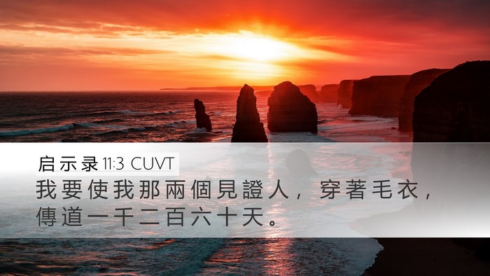 启 示 录 11:3 CUVT Bible Verse Image
