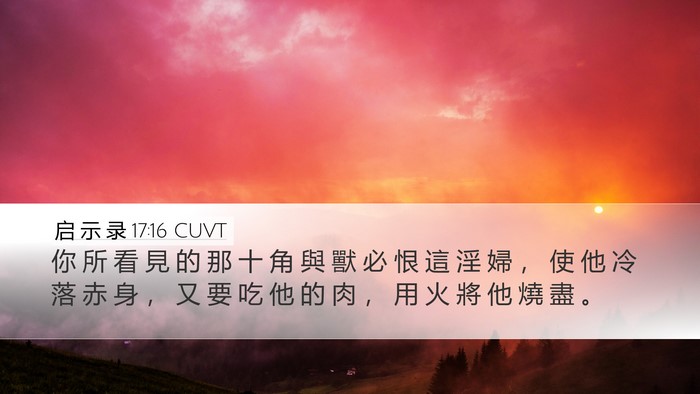 启 示 录 17:16 CUVT Bible Verse Image