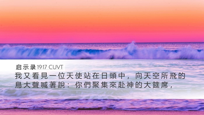 启 示 录 19:17 CUVT Bible Verse Image