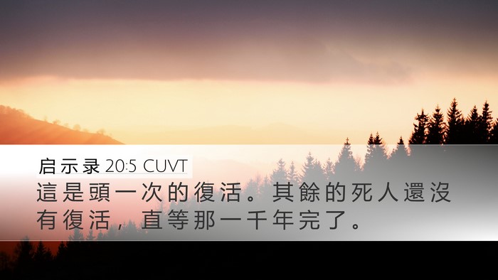 启 示 录 20:5 CUVT Bible Verse Image