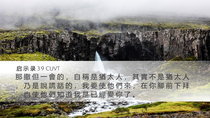 启 示 录 3:9 CUVT Bible Verse Image
