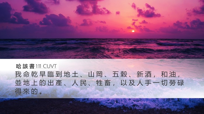 哈 該 書 1:11 CUVT Bible Verse Image