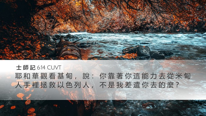 士 師 記 6:14 CUVT Bible Verse Image