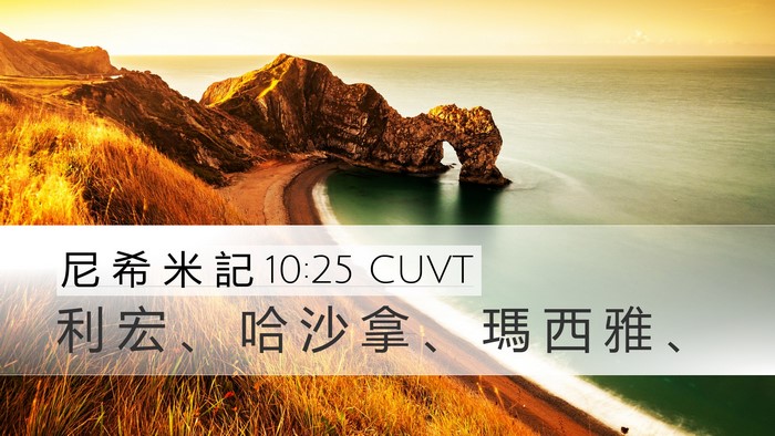 尼 希 米 記 10:25 CUVT Bible Verse Image
