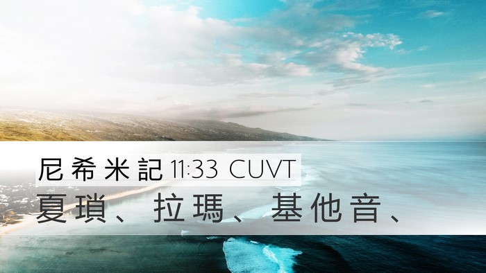 尼 希 米 記 11:33 CUVT Bible Verse Image