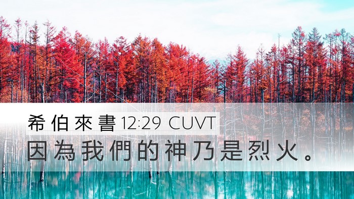 希 伯 來 書 12:29 CUVT Bible Verse Image