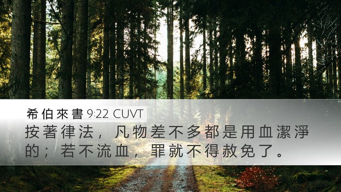 希 伯 來 書 9:22 CUVT Bible Verse Image